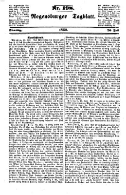 Regensburger Tagblatt Dienstag 20. Juli 1852