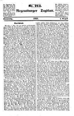 Regensburger Tagblatt Donnerstag 5. August 1852