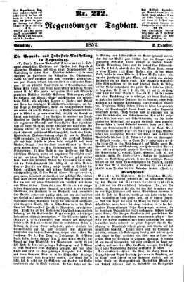 Regensburger Tagblatt Samstag 2. Oktober 1852