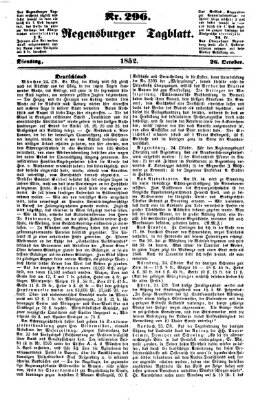 Regensburger Tagblatt Dienstag 26. Oktober 1852