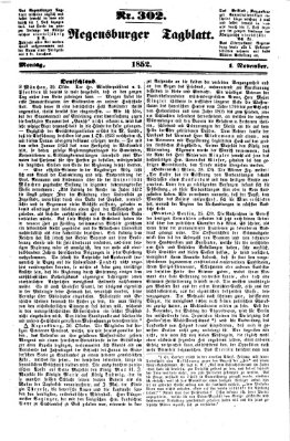 Regensburger Tagblatt Montag 1. November 1852