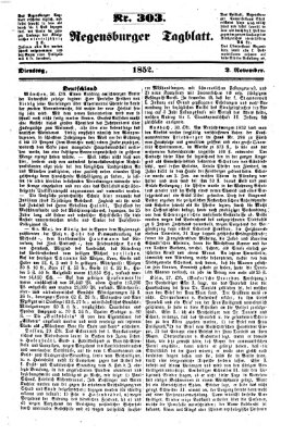 Regensburger Tagblatt Dienstag 2. November 1852