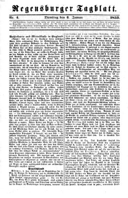 Regensburger Tagblatt Dienstag 4. Januar 1853