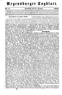 Regensburger Tagblatt Samstag 8. Januar 1853