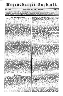 Regensburger Tagblatt Mittwoch 26. Januar 1853