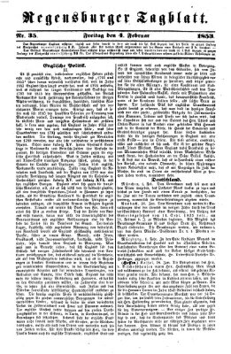 Regensburger Tagblatt Freitag 4. Februar 1853