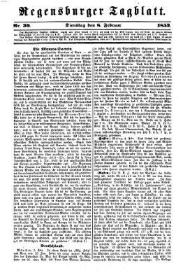 Regensburger Tagblatt Dienstag 8. Februar 1853