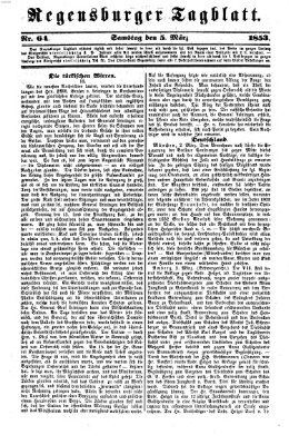 Regensburger Tagblatt Samstag 5. März 1853