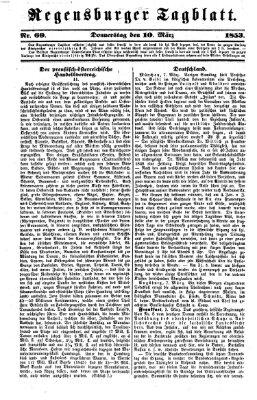 Regensburger Tagblatt Donnerstag 10. März 1853