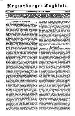 Regensburger Tagblatt Donnerstag 14. April 1853