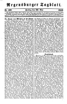 Regensburger Tagblatt Freitag 20. Mai 1853