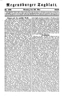 Regensburger Tagblatt Sonntag 22. Mai 1853