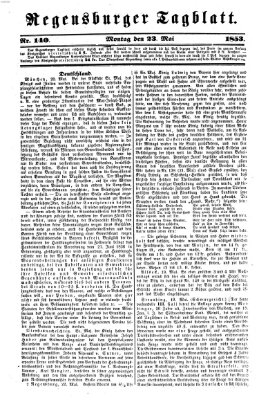 Regensburger Tagblatt Montag 23. Mai 1853