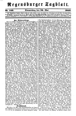 Regensburger Tagblatt Donnerstag 26. Mai 1853