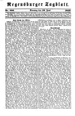 Regensburger Tagblatt Sonntag 19. Juni 1853