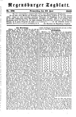 Regensburger Tagblatt Donnerstag 23. Juni 1853