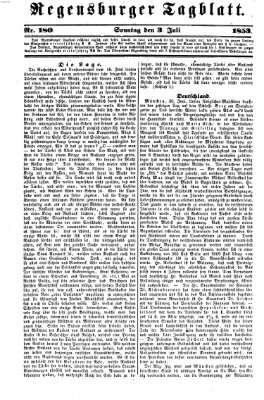 Regensburger Tagblatt Sonntag 3. Juli 1853