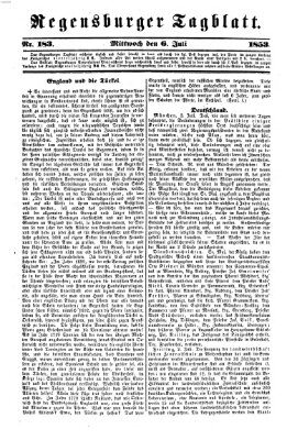 Regensburger Tagblatt Mittwoch 6. Juli 1853