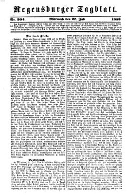 Regensburger Tagblatt Mittwoch 27. Juli 1853