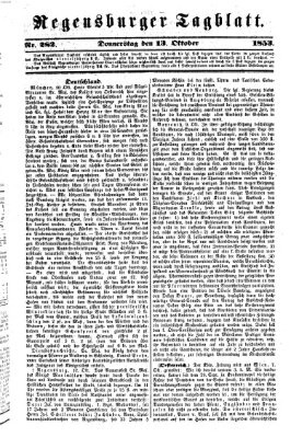 Regensburger Tagblatt Donnerstag 13. Oktober 1853