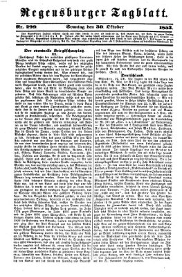 Regensburger Tagblatt Sonntag 30. Oktober 1853