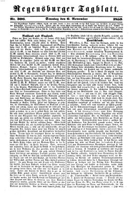 Regensburger Tagblatt Sonntag 6. November 1853