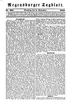 Regensburger Tagblatt Dienstag 8. November 1853