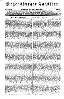 Regensburger Tagblatt Dienstag 15. November 1853