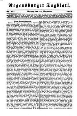 Regensburger Tagblatt Montag 21. November 1853