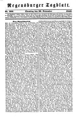 Regensburger Tagblatt Dienstag 22. November 1853