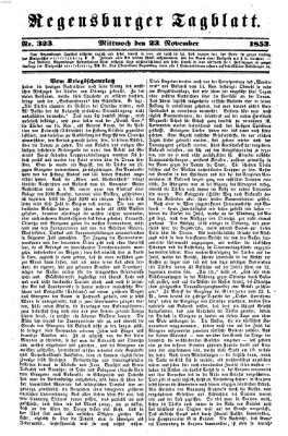 Regensburger Tagblatt Mittwoch 23. November 1853