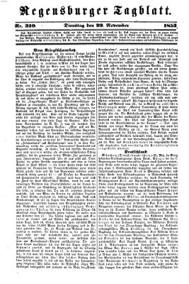 Regensburger Tagblatt Dienstag 29. November 1853