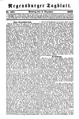 Regensburger Tagblatt Sonntag 4. Dezember 1853