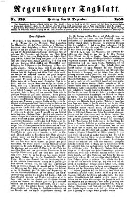 Regensburger Tagblatt Freitag 9. Dezember 1853