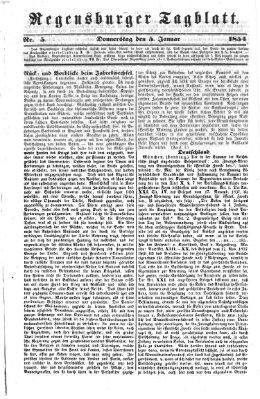 Regensburger Tagblatt Donnerstag 5. Januar 1854