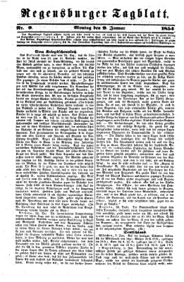 Regensburger Tagblatt Montag 9. Januar 1854