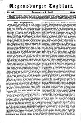 Regensburger Tagblatt Sonntag 2. April 1854