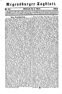 Regensburger Tagblatt Mittwoch 5. April 1854