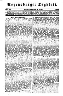 Regensburger Tagblatt Donnerstag 6. April 1854