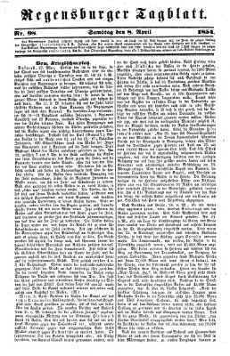 Regensburger Tagblatt Samstag 8. April 1854