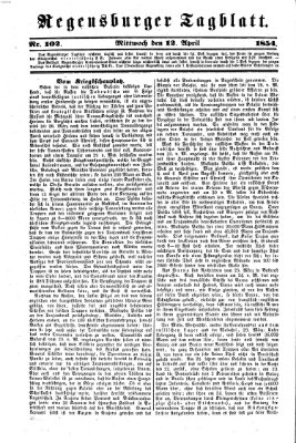 Regensburger Tagblatt Mittwoch 12. April 1854