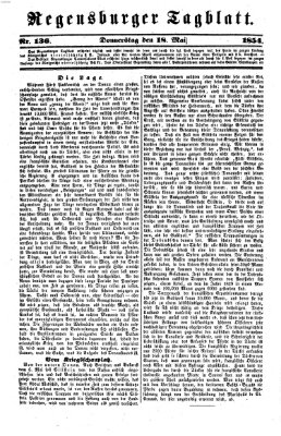 Regensburger Tagblatt Donnerstag 18. Mai 1854