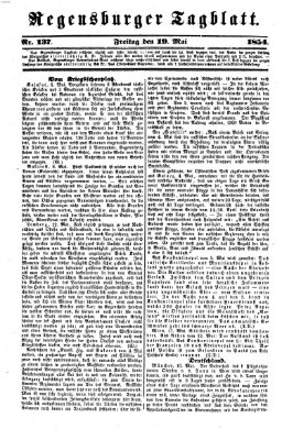 Regensburger Tagblatt Freitag 19. Mai 1854