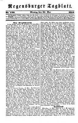 Regensburger Tagblatt Montag 22. Mai 1854