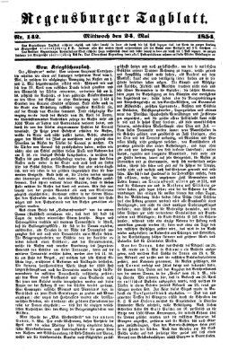 Regensburger Tagblatt Mittwoch 24. Mai 1854