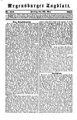 Regensburger Tagblatt Freitag 26. Mai 1854