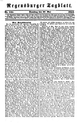 Regensburger Tagblatt Samstag 27. Mai 1854