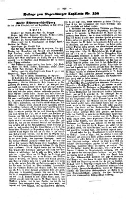 Regensburger Tagblatt Samstag 10. Juni 1854