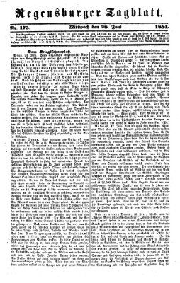 Regensburger Tagblatt Mittwoch 28. Juni 1854