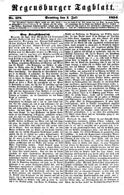 Regensburger Tagblatt Samstag 1. Juli 1854